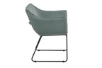 SIT&CHAIRS Armlehnstuhl, 2er-Set – Gestell schwarz, Bezug Celadon – Bild 3
