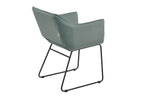 SIT&CHAIRS Armlehnstuhl, 2er-Set – Gestell schwarz, Bezug Celadon – Bild 4
