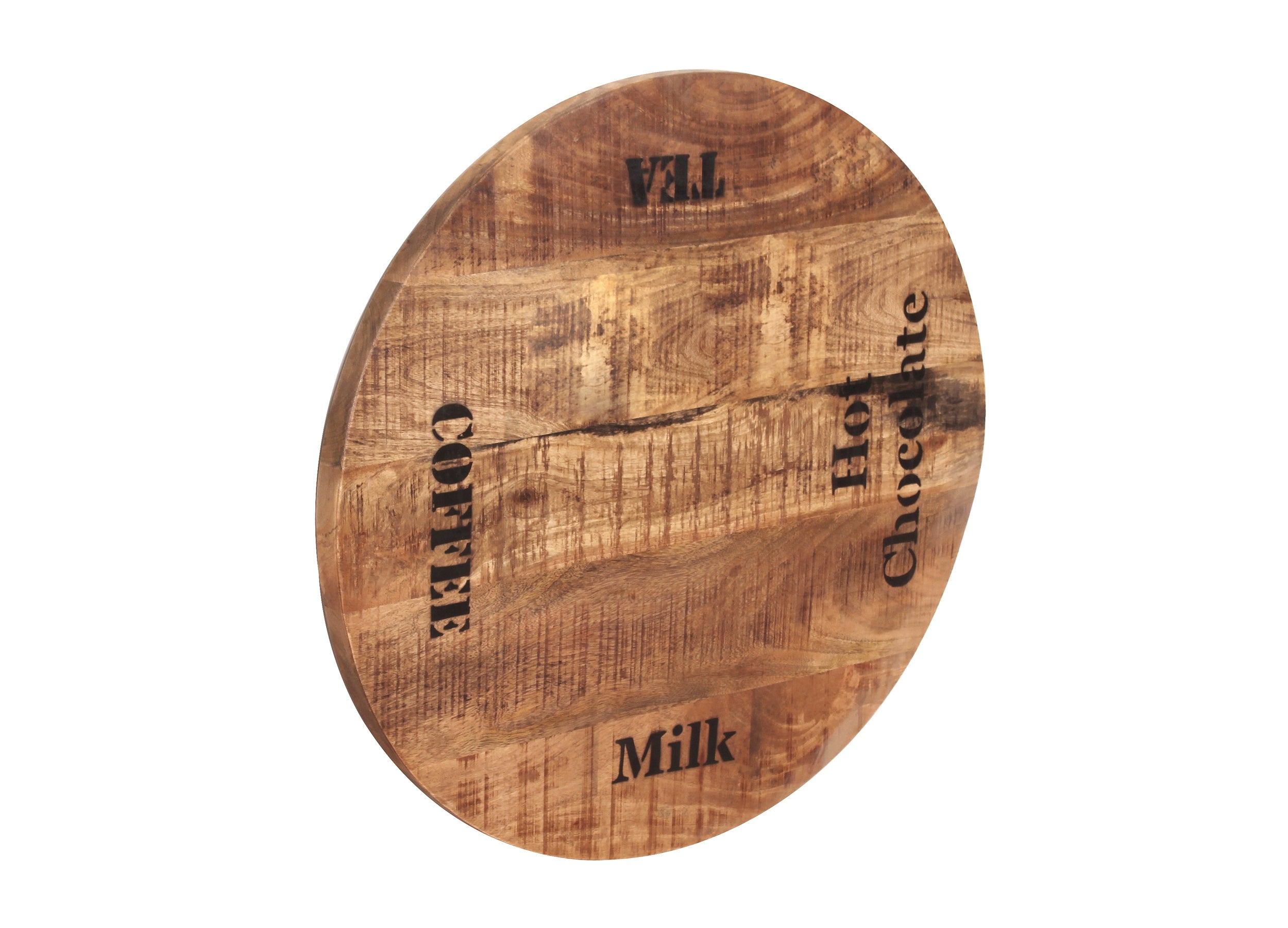 TOPS & TABLES Tischplatte 60 cm Durchmesser – Natur mit schwarzer Schrift – Bild 3