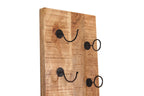 RUSTIC Wand-Weinregal – Natur antik mit antikschwarzen Haken – Bild 4
