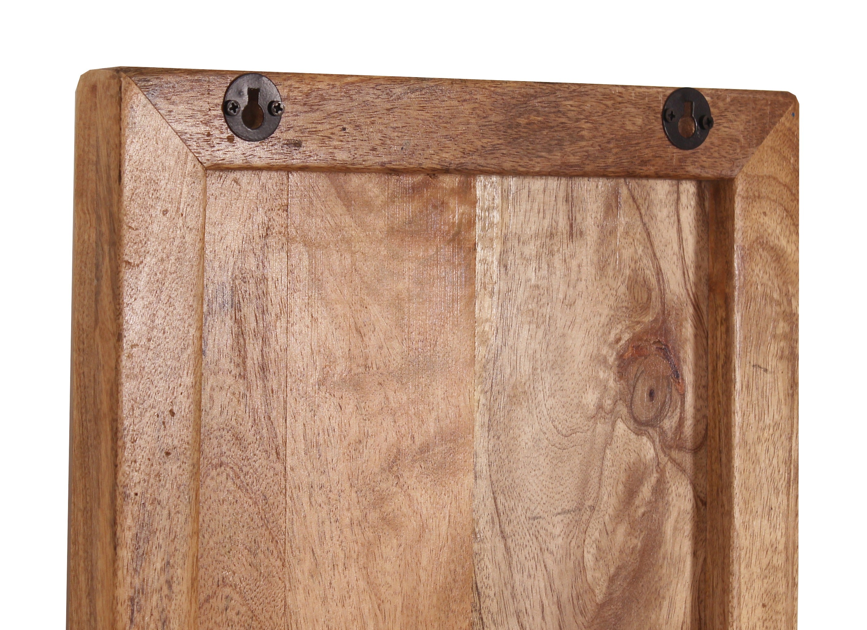 RUSTIC Wand-Weinregal – Natur antik mit antikschwarzen Haken – Bild 6