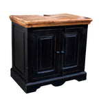 CORSICA Bäder-Set – Schwarz mit honigfarbiger Deckplatte – Bild 10