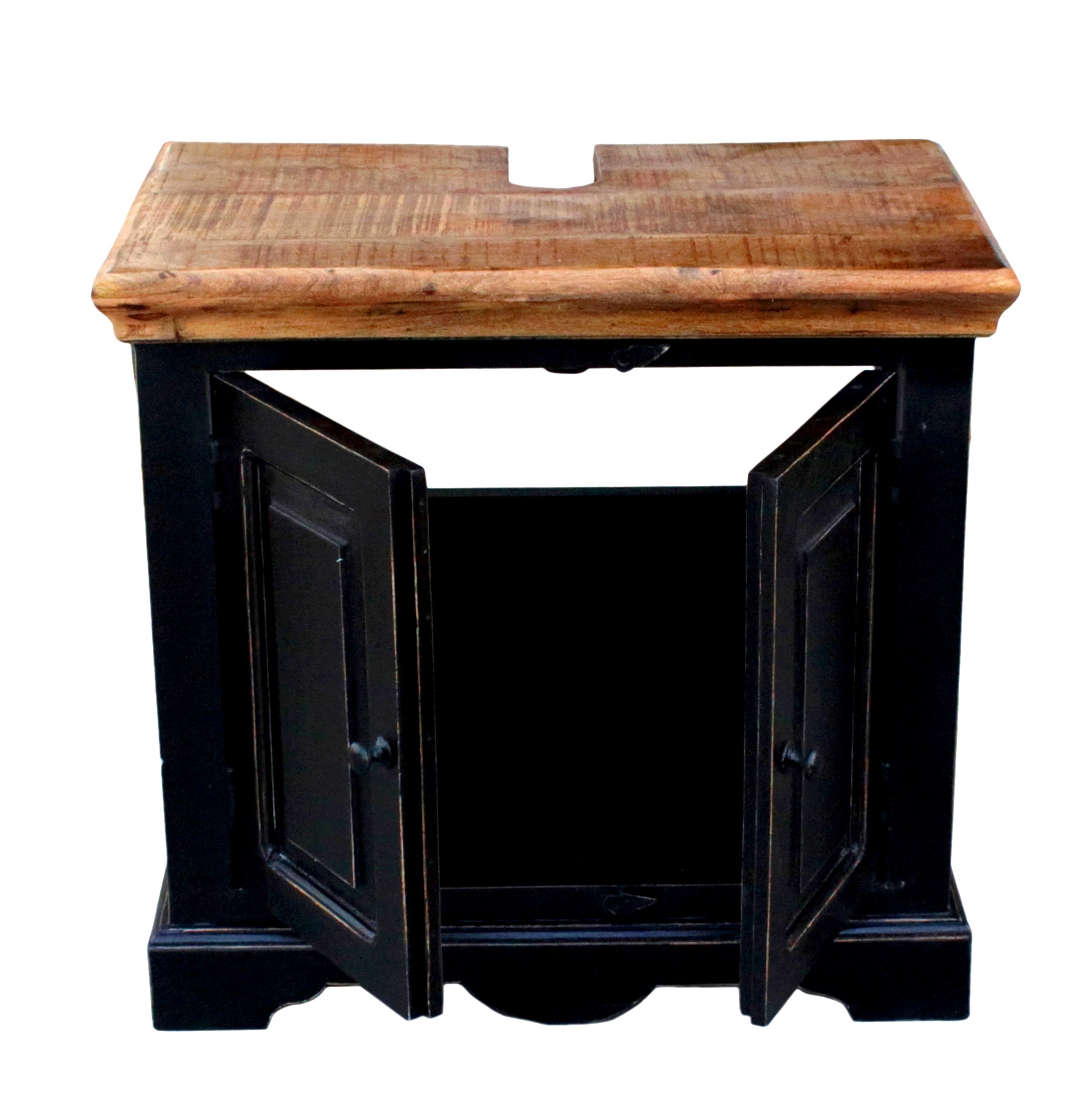 CORSICA Bäder-Set – Schwarz mit honigfarbiger Deckplatte – Bild 11