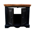 CORSICA Bäder-Set – Schwarz mit honigfarbiger Deckplatte – Bild 12