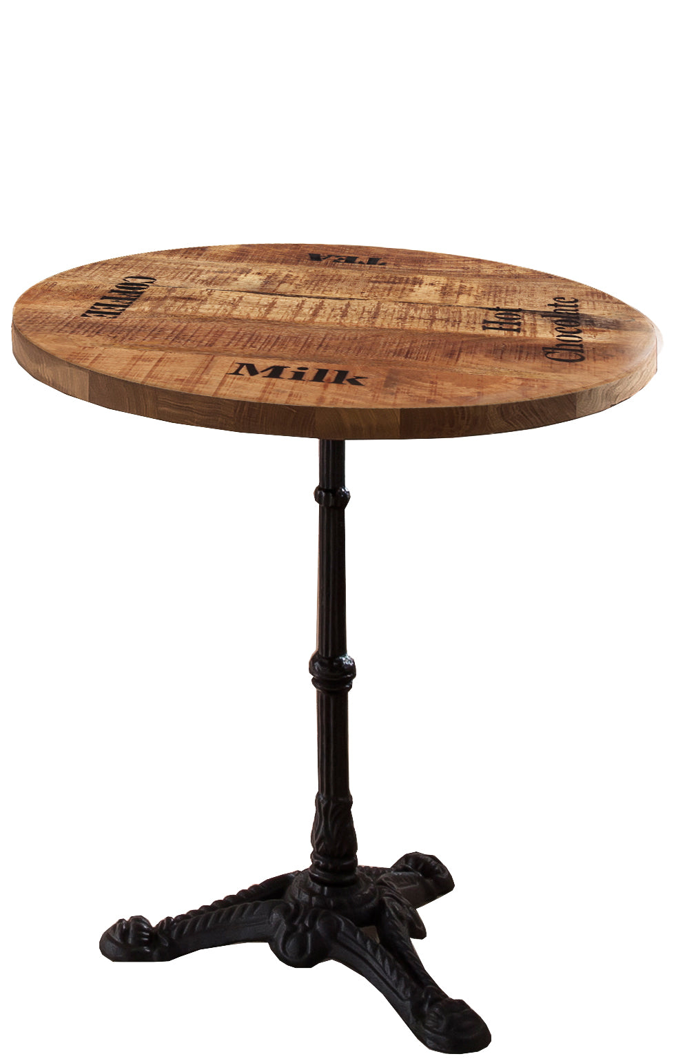 TOPS & TABLES Tischplatte 60 cm Durchmesser – Natur mit schwarzer Schrift – Bild 5