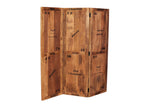 RUSTIC Paravent – Natur antik mit antikschwarzen Beschlägen – Bild 2