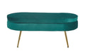 Sales Fever - Sitzpouf oval aus Samt Grün