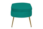 Sales Fever - Sitzpouf oval aus Samt Grün