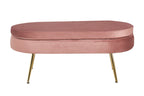 Sales Fever - Sitzpouf oval aus Samt Rose