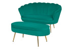 Sales Fever - Muschelsofa aus Samt Grün