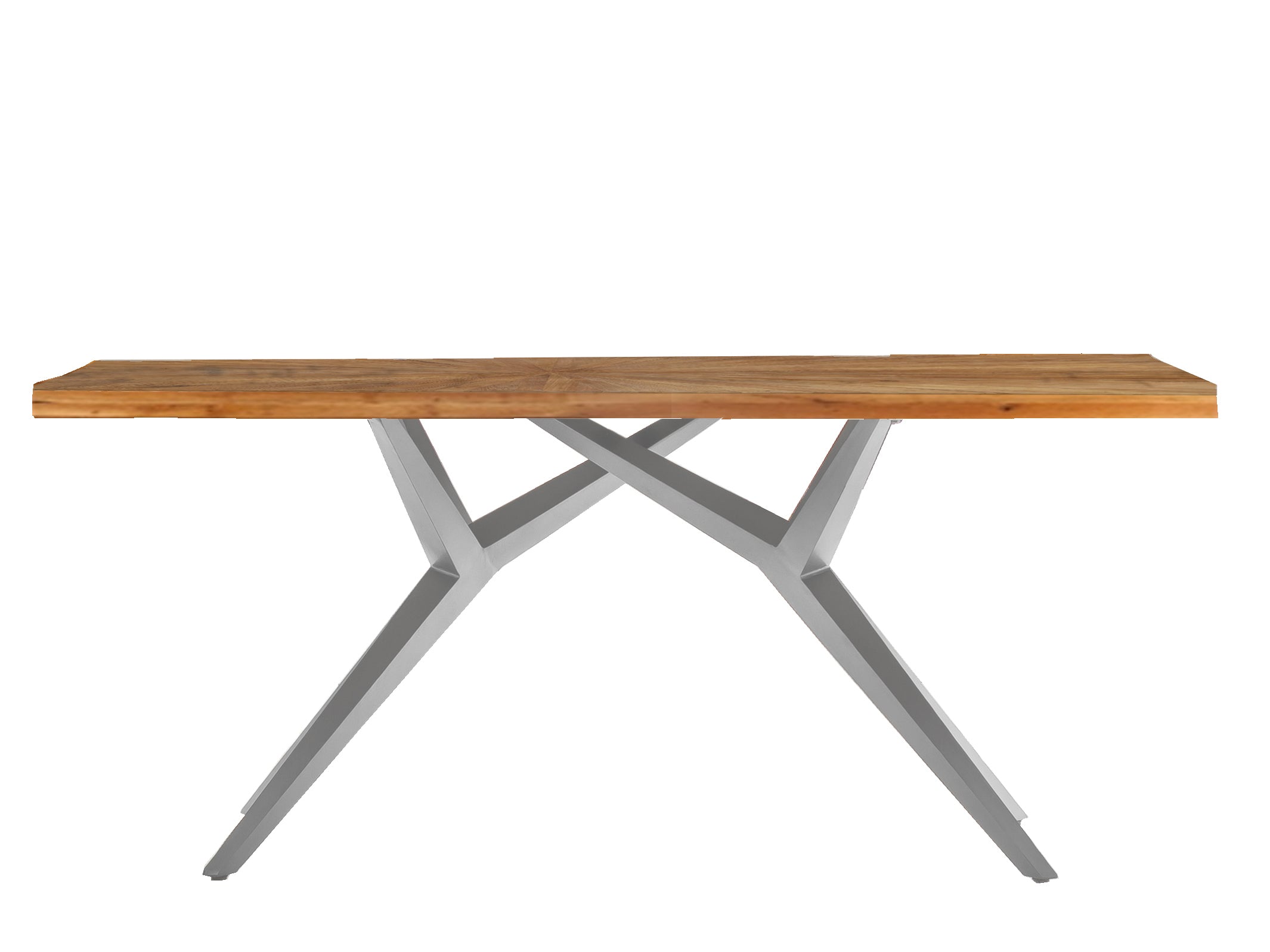 TABLES & CO Tisch 160x90 cm – Platte natur, Gestell antiksilber – Bild 4