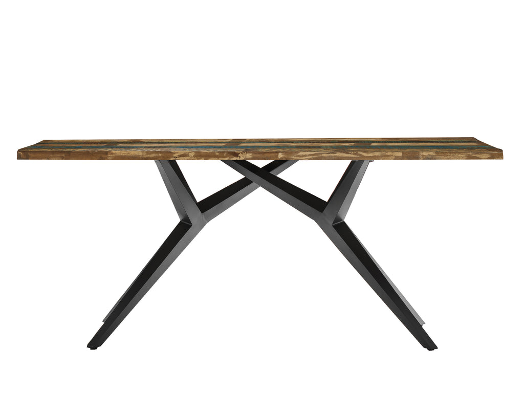 TABLES & CO Tisch 160x85 cm – Platte bunt, Gestell antikschwarz – Bild 5