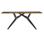 TABLES & CO Tisch 240x100 cm – Platte bunt, Gestell antikschwarz – Bild 5