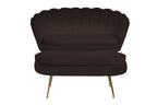 Sales Fever - Muschelsofa aus Samt Schwarz