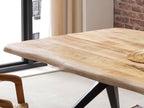 TABLES & CO Tisch 160x90 cm – Platte natur, Gestell antikschwarz – Bild 6