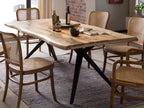 TABLES & CO Tisch 160x90 cm – Platte natur, Gestell antikschwarz – Bild 8