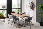 SIT&CHAIRS Stuhl, 2er-Set – Sitz grau, Beine schwarz – Bild 11
