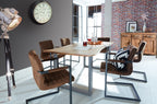 TABLES & CO Tisch 140 x 80 cm, Platte natur, Gestell silber – Bild 24