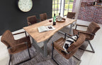 TABLES & CO Tisch 140 x 80 cm, Platte natur, Gestell silber – Bild 25