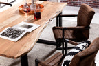 TABLES & CO Tisch 160x85 cm, Akazie natur, 36 mm – Platte natur, Gestell schwarz – Bild 17