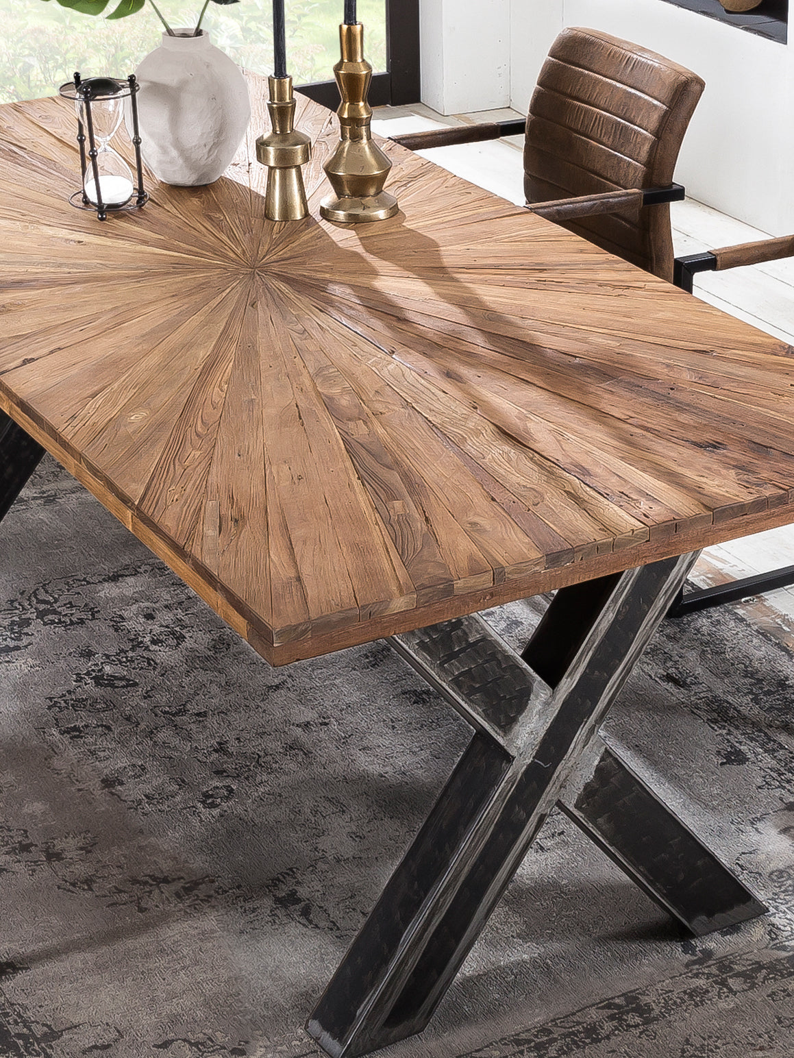 TOPS & TABLES Tischgestell Roheisen used look – Used look, klar lackiert – Bild 21