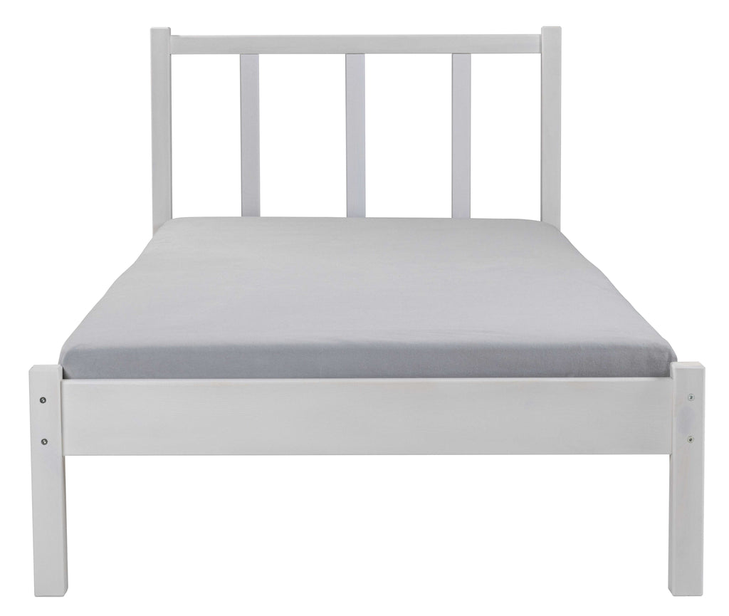 Bett Fredy 90x200 weiss Massivholz