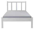 Bett Fredy 90x200 weiss Massivholz