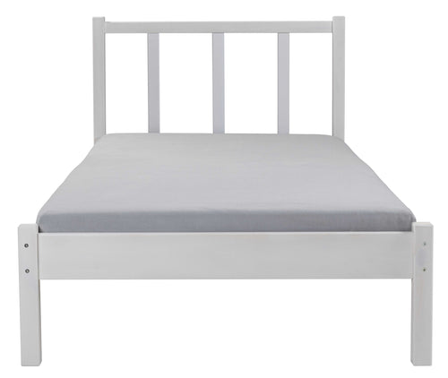 Bett Fredy 90x200 weiss Massivholz