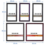 RIVERBOAT Wandregal-Set, 5-teilig – Bunt, schwarz