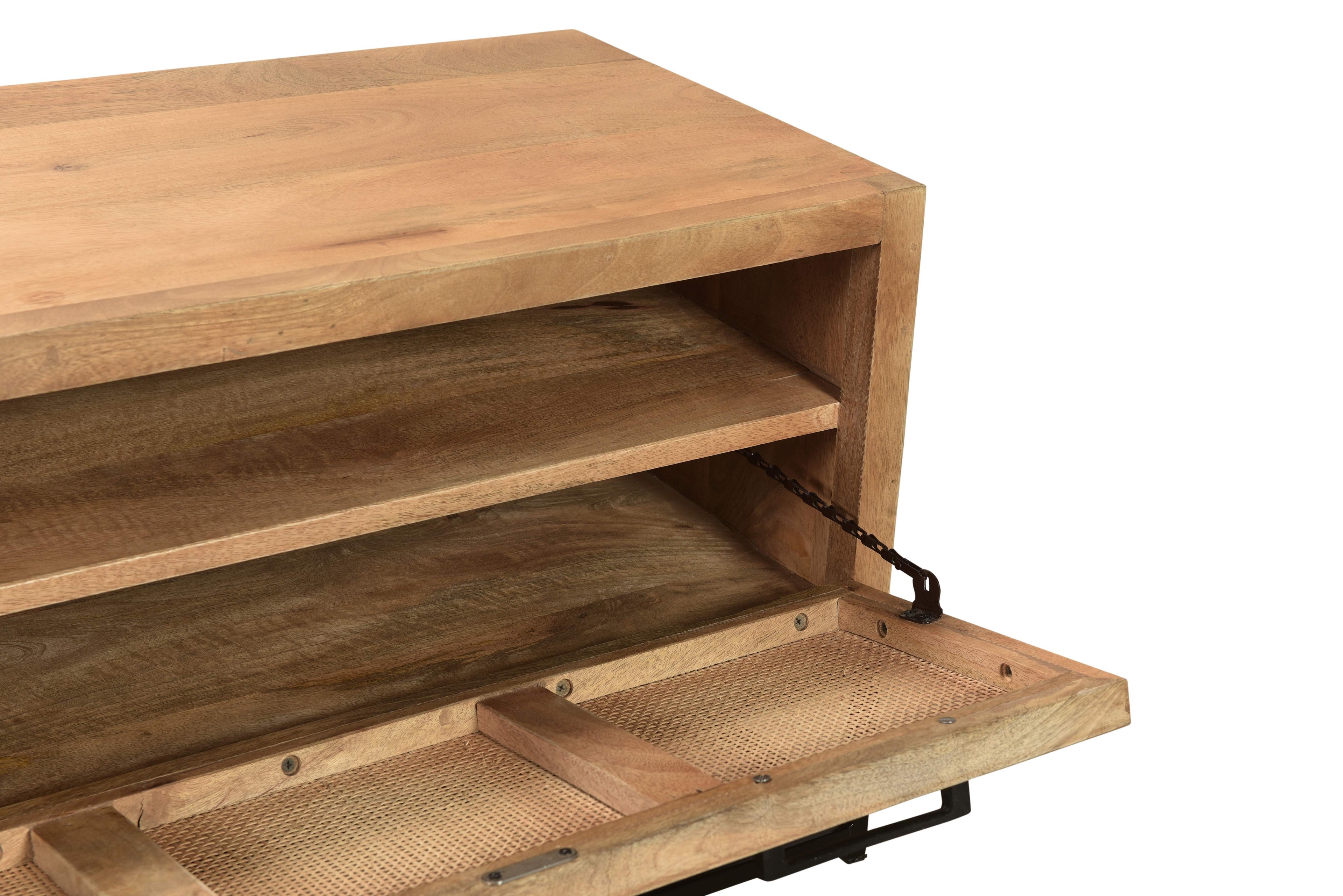CANE Schuhschrank – Natur, Gestell schwarz – Bild 6
