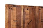 RUSTIC Paravent – Natur antik mit antikschwarzen Beschlägen – Bild 6