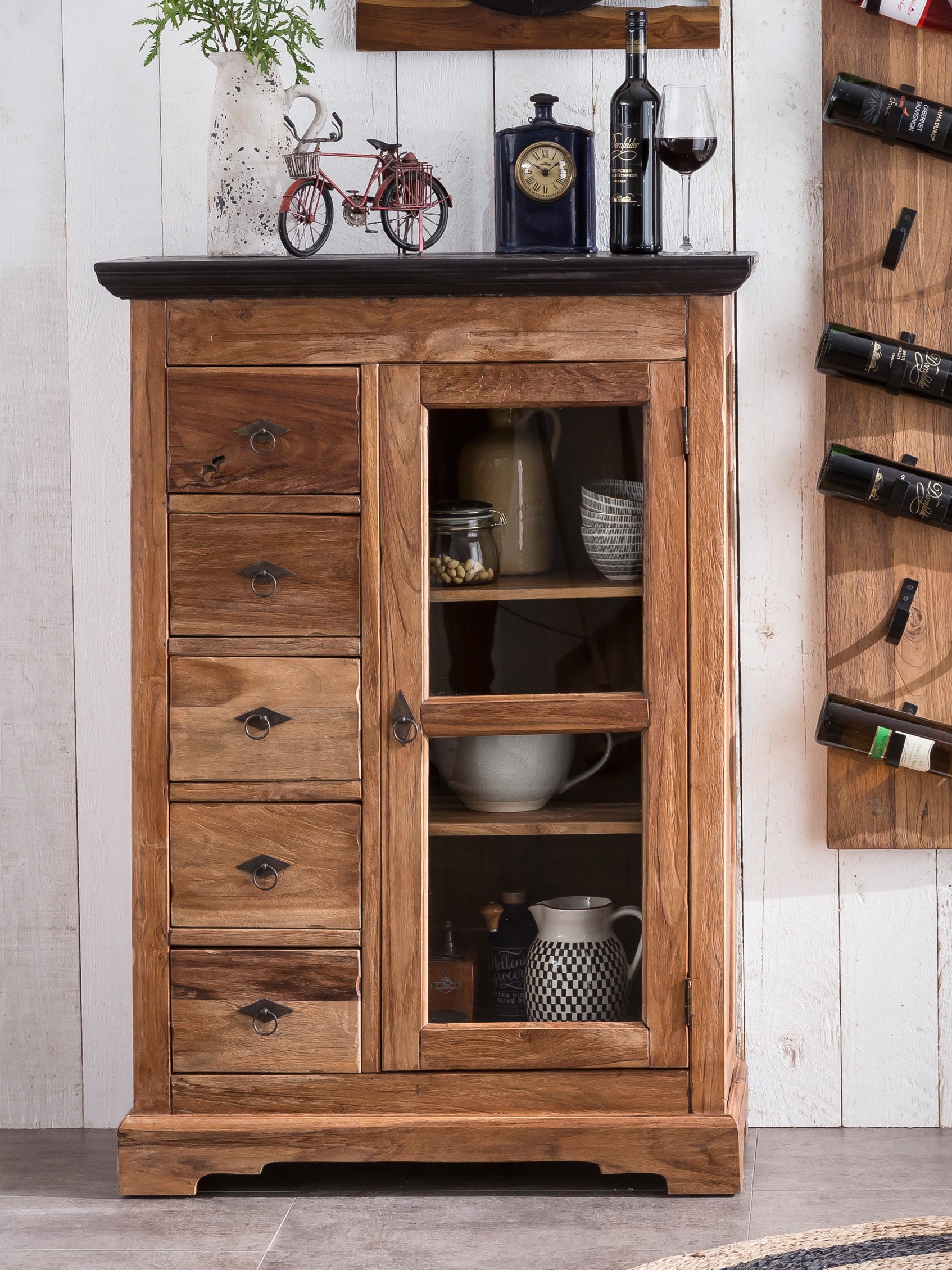 SEADRIFT Brotschrank – Natur, Platte kolonialfarbig – Bild 7
