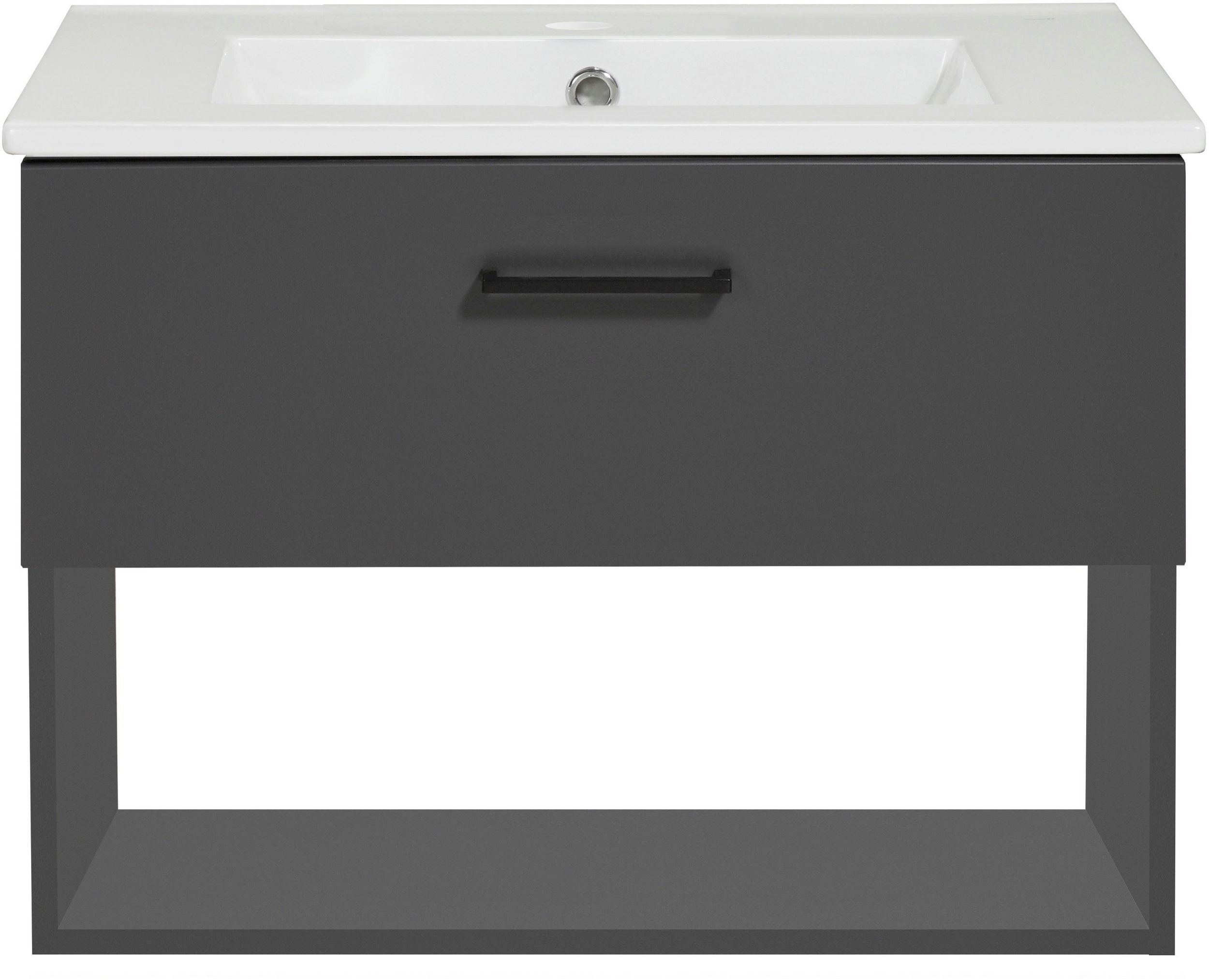 Waschbeckenunterschrank Trento Light mini anthrazit