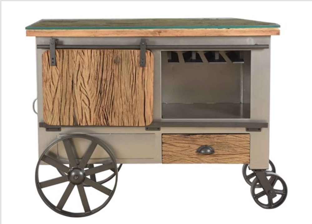 Barschrank auf Rollen