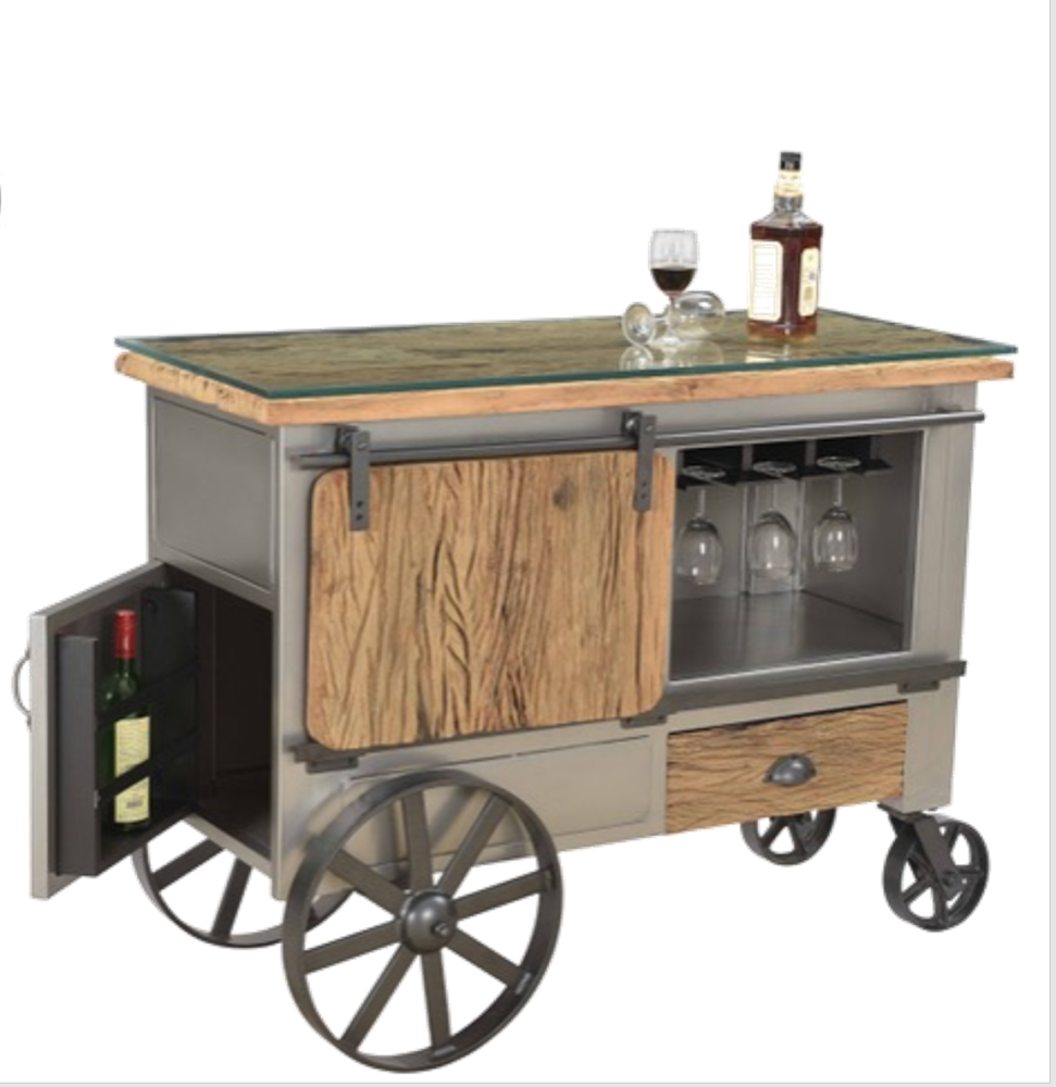 Barschrank auf Rollen