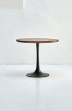 TAYLOR Beistelltisch 60x60 cm – Platte antikbraun, Sockel schwarz – Bild 7