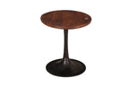 TAYLOR Beistelltisch 40x40 cm – Platte antikbraun, Sockel schwarz – Bild 8
