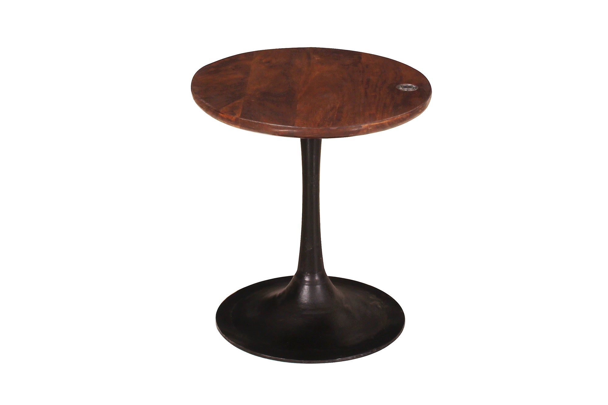 TAYLOR Beistelltisch 40x40 cm – Platte antikbraun, Sockel schwarz – Bild 8