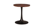 TAYLOR Beistelltisch 40x40 cm – Platte antikbraun, Sockel schwarz – Bild 9