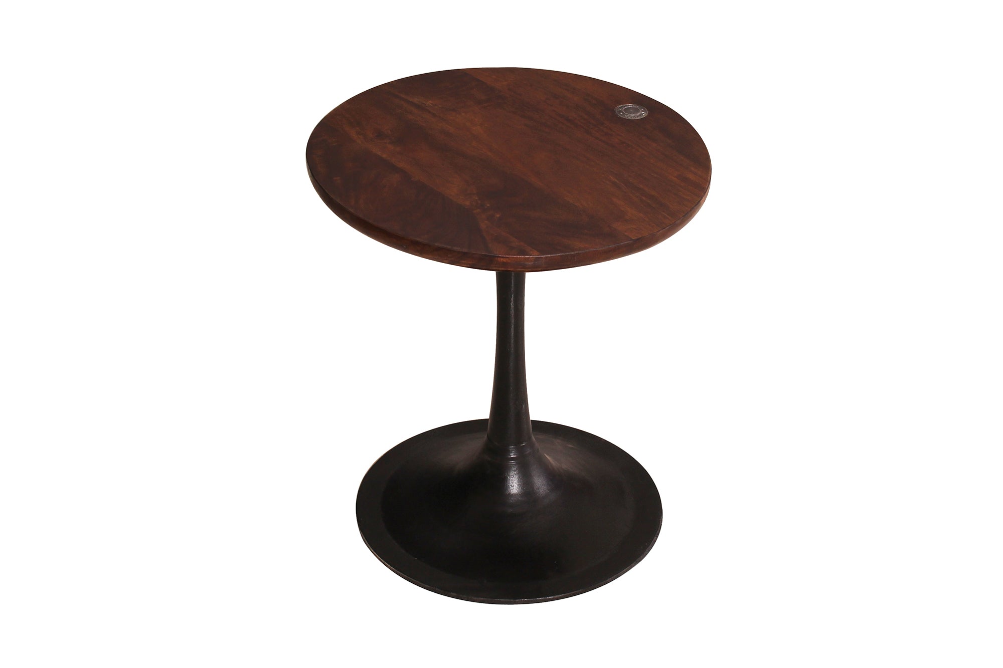 TAYLOR Beistelltisch 40x40 cm – Platte antikbraun, Sockel schwarz – Bild 10