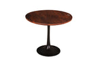 TAYLOR Beistelltisch 60x60 cm – Platte antikbraun, Sockel schwarz – Bild 8