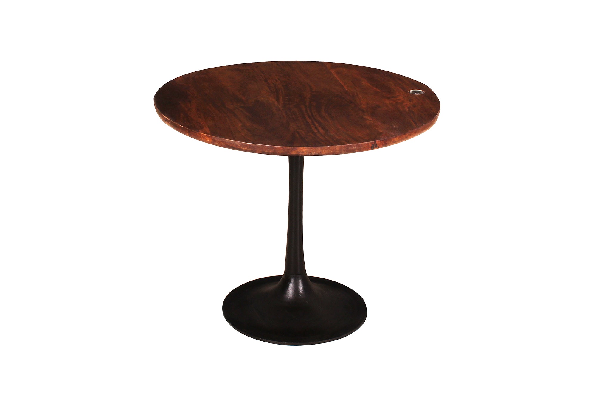 TAYLOR Beistelltisch 60x60 cm – Platte antikbraun, Sockel schwarz – Bild 8