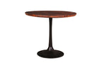 TAYLOR Beistelltisch 60x60 cm – Platte antikbraun, Sockel schwarz – Bild 9