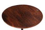 TAYLOR Beistelltisch 60x60 cm – Platte antikbraun, Sockel schwarz – Bild 11