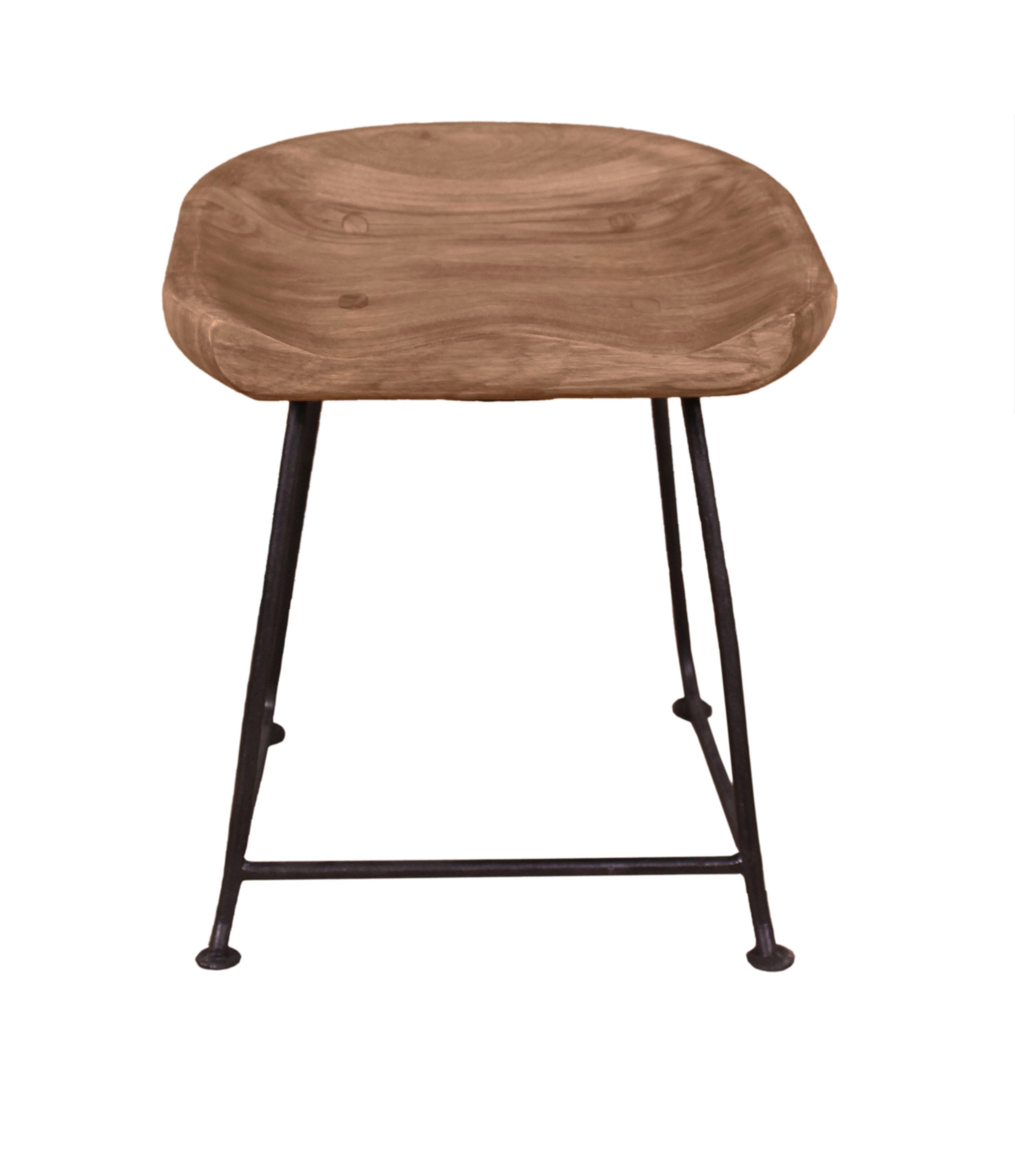 NATURAL EDGE Hocker – Natur und schwarz – Bild 13