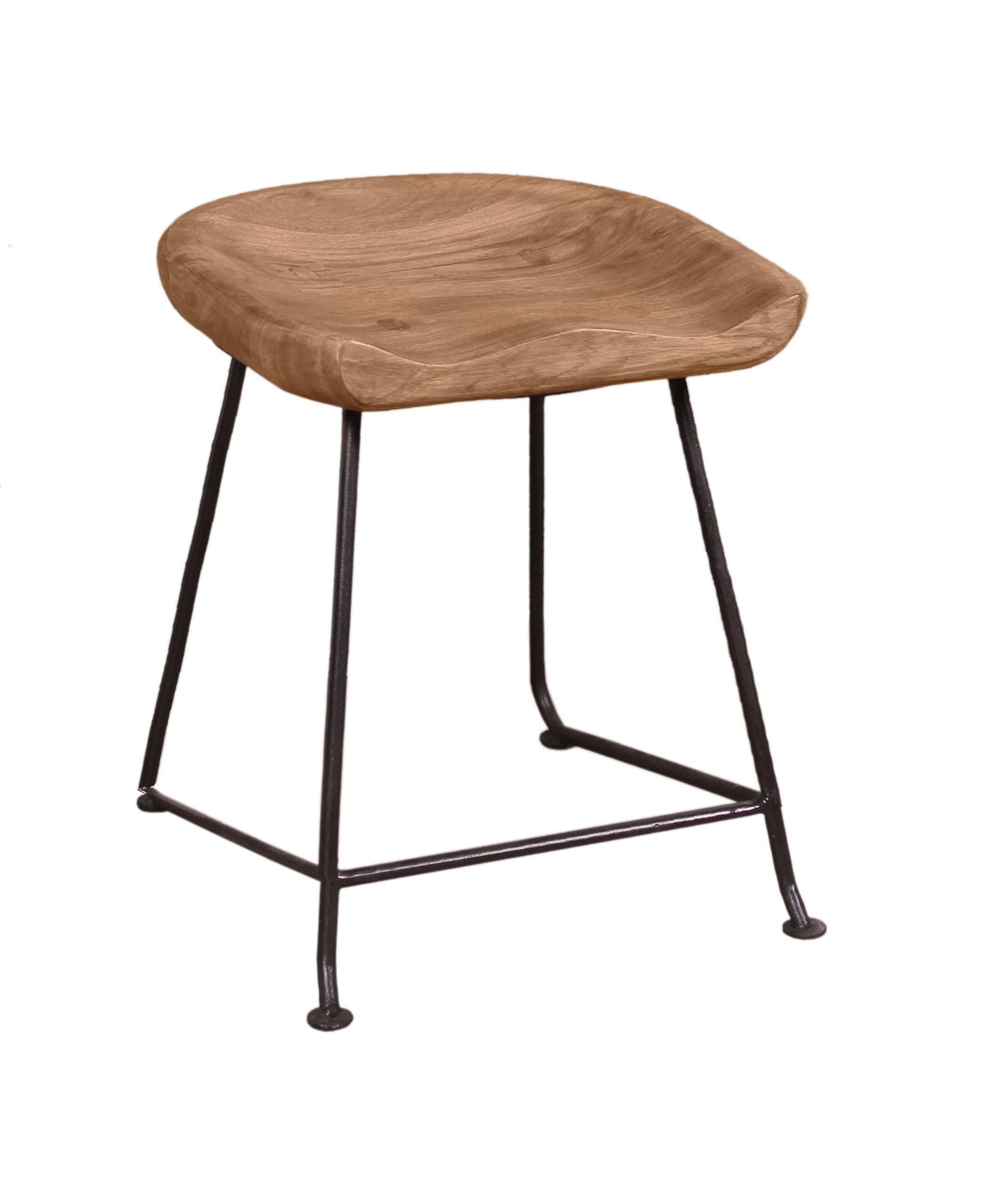 NATURAL EDGE Hocker – Natur und schwarz – Bild 14