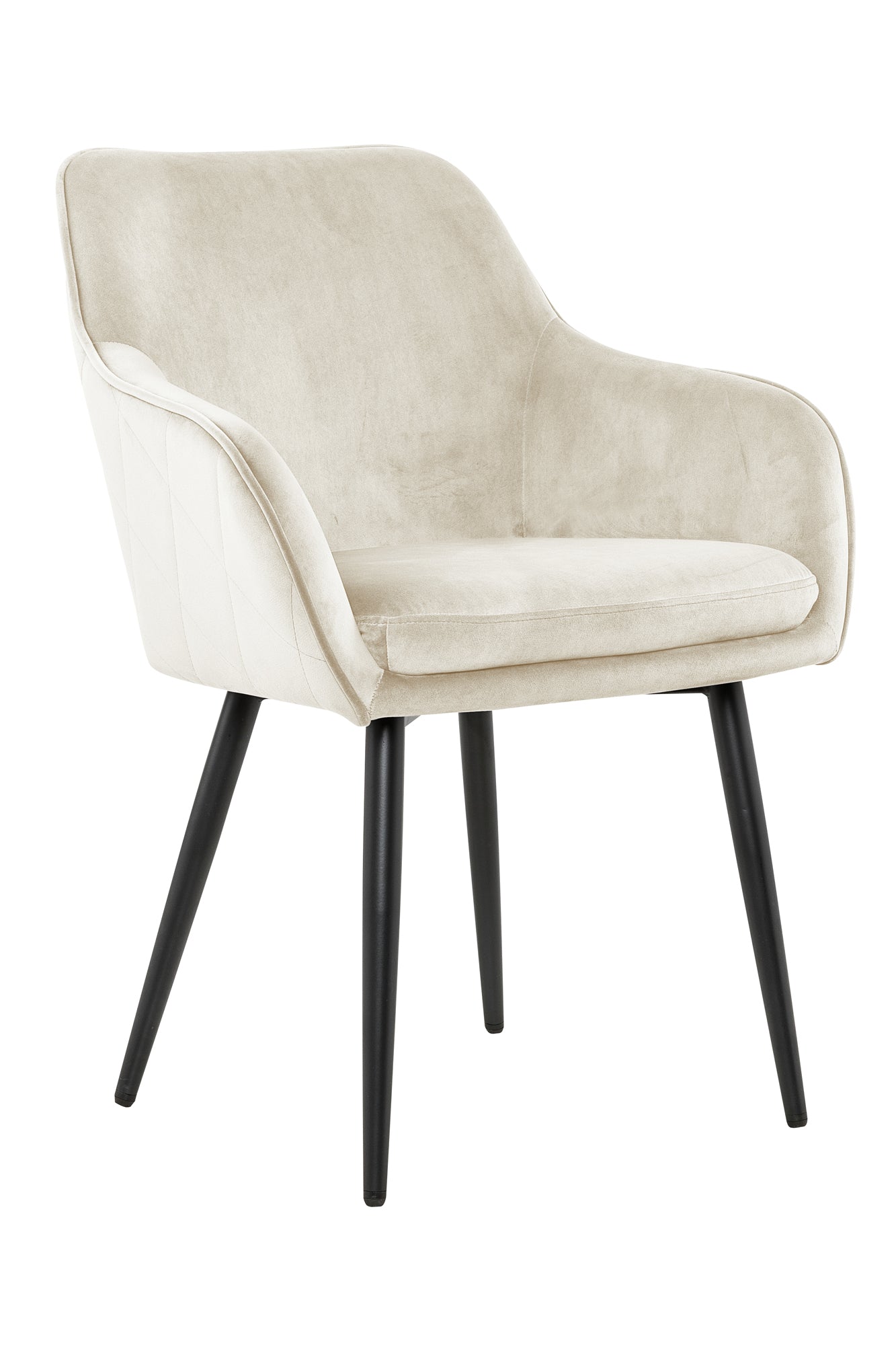 Sales Fever - Esszimmerstuhl Creme Samt