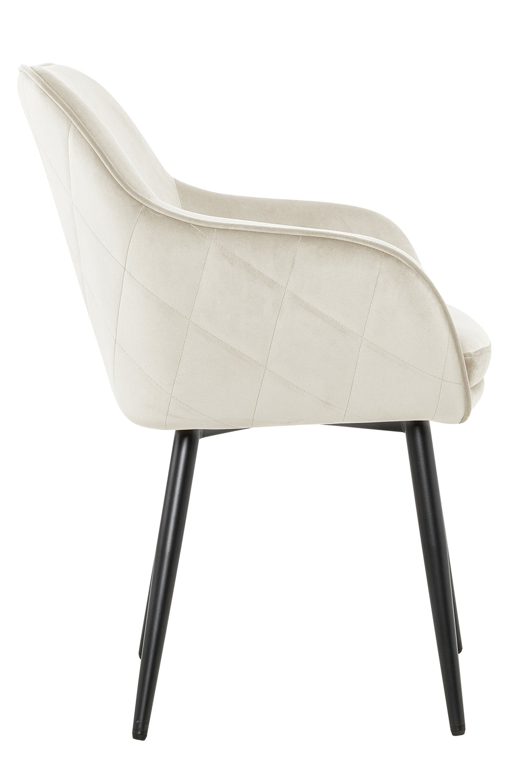 Sales Fever - Esszimmerstuhl Creme Samt