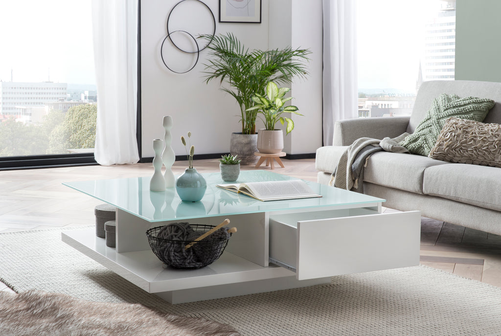 Sales Fever - Couchtisch 100x100x36 cm weiß