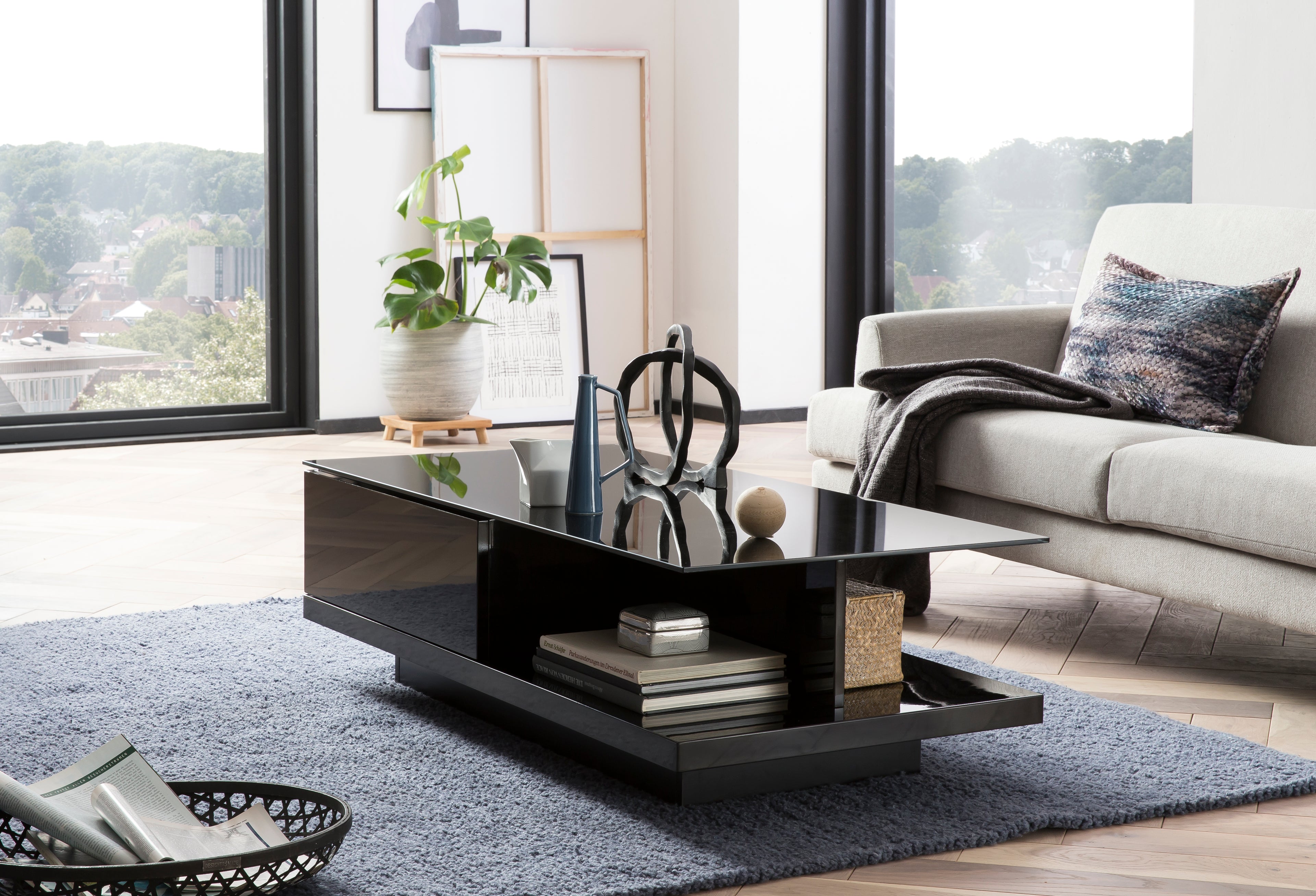 Sales Fever - Couchtisch 120x60x36 cm schwarz